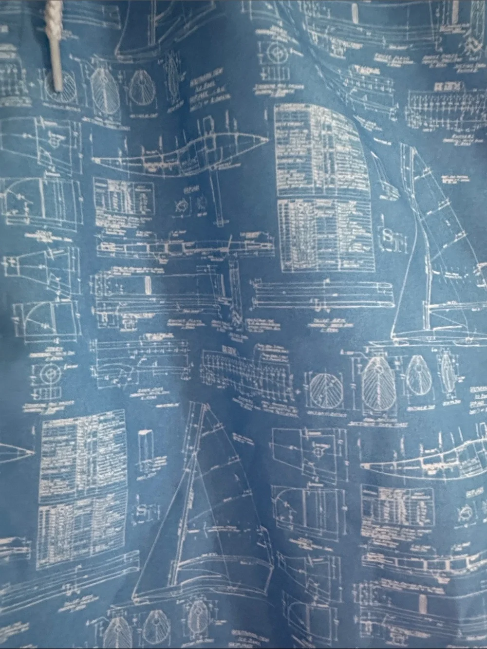 Men's southern tide Light Blue Nautical Print Swim Trunks size XL